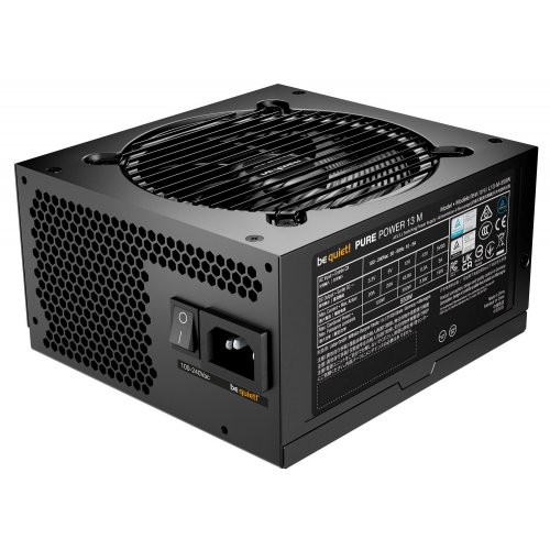 Блок живлення Be Quiet! Pure Power 13 M 550W (BP024EU) купити з перевіркою сумісності: огляд, характеристики, ціна у Києві, Львові, Вінниці, Хмельницькому, Івано-Франківську, Україні | інтернет-магазин TELEMART.UA фото
