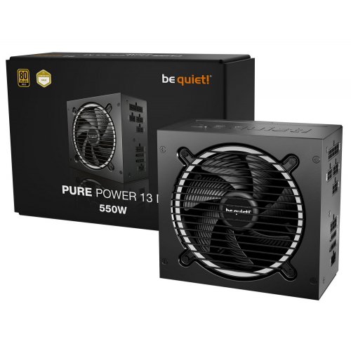 Блок живлення Be Quiet! Pure Power 13 M 550W (BP024EU) купити з перевіркою сумісності: огляд, характеристики, ціна у Києві, Львові, Вінниці, Хмельницькому, Івано-Франківську, Україні | інтернет-магазин TELEMART.UA фото