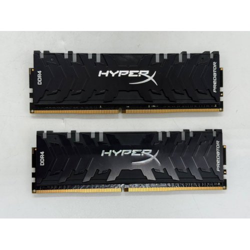 Купить Озу HyperX DDR4 32GB (2x16GB) 3200Mhz Predator RGB (HX432C16PB3AK2/32) (Восстановлено продавцом, 779795) с проверкой совместимости: обзор, характеристики, цена в Киеве, Днепре, Одессе, Харькове, Украине | интернет-магазин TELEMART.UA фото