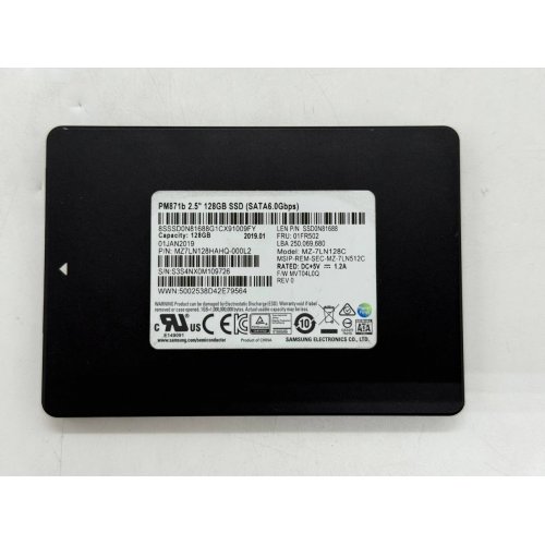 Купить Ssd-диск Samsung PM871b TLC 128GB 2.5" (MZ7LN128HAHQ-000L2) (Восстановлено продавцом, 779832) с проверкой совместимости: обзор, характеристики, цена в Киеве, Днепре, Одессе, Харькове, Украине | интернет-магазин TELEMART.UA фото