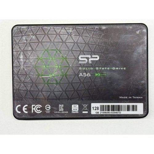 Купить Ssd-диск Silicon Power A56 TLC 128GB 2.5" (SP128GBSS3A56B25) (Восстановлено продавцом, 779838) с проверкой совместимости: обзор, характеристики, цена в Киеве, Днепре, Одессе, Харькове, Украине | интернет-магазин TELEMART.UA фото