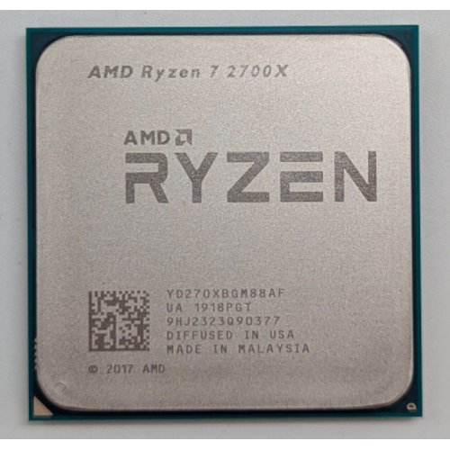 Процесор AMD Ryzen 7 2700X 3.7(4.3)GHz 16MB sAM4 Tray (YD270XBGAFMPK) (Відновлено продавцем, 779842) купити з перевіркою сумісності: огляд, характеристики, ціна у Києві, Львові, Вінниці, Хмельницькому, Івано-Франківську, Україні | інтернет-магазин TELEMART.UA фото