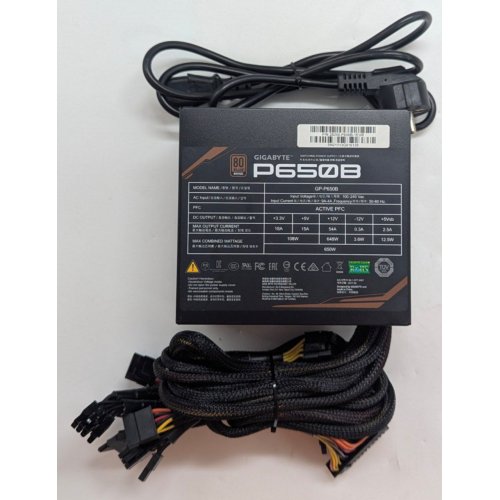 Купить Блок питания Gigabyte P650B 650W (GP-P650B) (Восстановлено продавцом, 779869) с проверкой совместимости: обзор, характеристики, цена в Киеве, Днепре, Одессе, Харькове, Украине | интернет-магазин TELEMART.UA фото