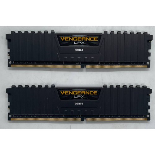 Озп Corsair DDR4 16GB (2x8GB) 3200Mhz Vengeance LPX (CMK16GX4M2B3200C16) Black (Відновлено продавцем, 779930) купити з перевіркою сумісності: огляд, характеристики, ціна у Києві, Львові, Вінниці, Хмельницькому, Івано-Франківську, Україні | інтернет-магазин TELEMART.UA фото