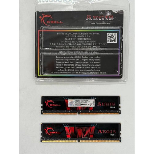 Купить Озу G.Skill DDR4 16GB (2x8GB) 3000Mhz Aegis (F4-3000C16D-16GISB) (Восстановлено продавцом, 779940) с проверкой совместимости: обзор, характеристики, цена в Киеве, Днепре, Одессе, Харькове, Украине | интернет-магазин TELEMART.UA фото