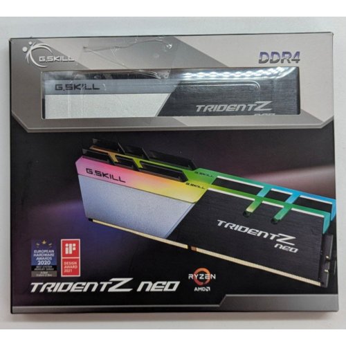 Купить Озу G.Skill DDR4 64GB (2x32GB) 3600Mhz Trident Z Neo (F4-3600C18D-64GTZN) (Восстановлено продавцом, 779951) с проверкой совместимости: обзор, характеристики, цена в Киеве, Днепре, Одессе, Харькове, Украине | интернет-магазин TELEMART.UA фото