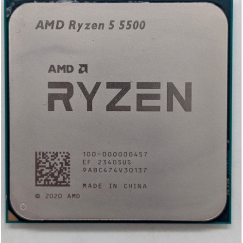 Купить Процессор AMD Ryzen 5 5500 3.6(4.2)GHz 16MB sAM4 Tray (100-000000457) (Восстановлено продавцом, 780137) с проверкой совместимости: обзор, характеристики, цена в Киеве, Днепре, Одессе, Харькове, Украине | интернет-магазин TELEMART.UA фото