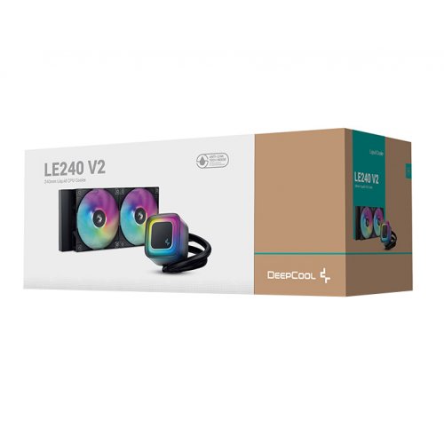 Купить Готовая СВО Deepcool LE240 V2 (R-LE240-BKAMMC-G-2) Black с проверкой совместимости: обзор, характеристики, цена в Киеве, Днепре, Одессе, Харькове, Украине | интернет-магазин TELEMART.UA фото
