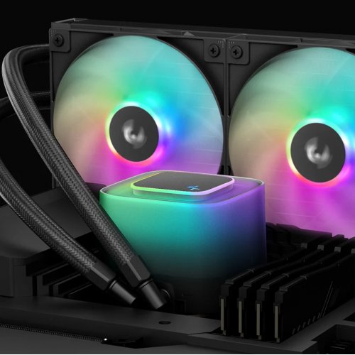 Купить Готовая СВО Deepcool LE240 V2 (R-LE240-BKAMMC-G-2) Black с проверкой совместимости: обзор, характеристики, цена в Киеве, Днепре, Одессе, Харькове, Украине | интернет-магазин TELEMART.UA фото