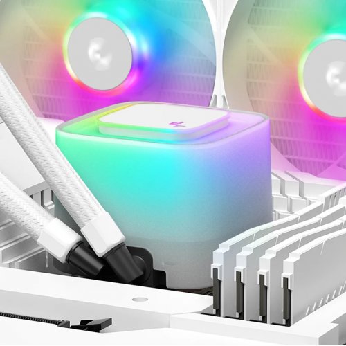 Готова СВО Deepcool LE240 V2 (R-LE240-WHAMMN-G-2) White купити з перевіркою сумісності: огляд, характеристики, ціна у Києві, Львові, Вінниці, Хмельницькому, Івано-Франківську, Україні | інтернет-магазин TELEMART.UA фото