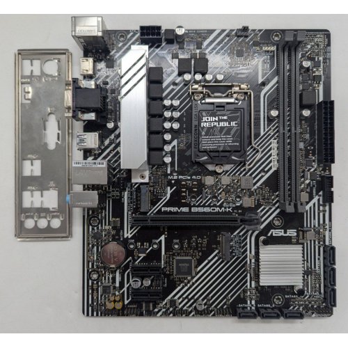 Материнська плата Asus PRIME B560M-K (s1200, Intel B560) (Відновлено продавцем, 780183) купити з перевіркою сумісності: огляд, характеристики, ціна у Києві, Львові, Вінниці, Хмельницькому, Івано-Франківську, Україні | інтернет-магазин TELEMART.UA фото
