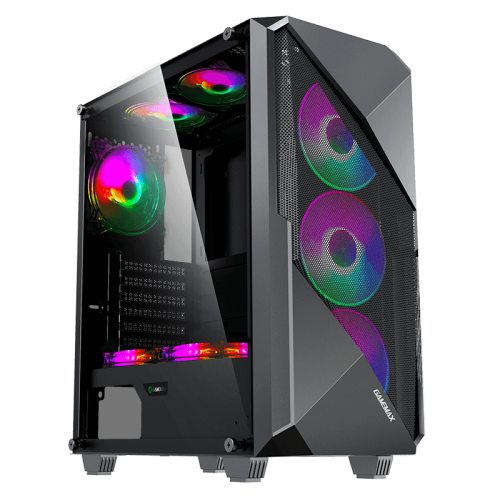 Корпус GAMEMAX Revolt ARGB Tempered Glass без БП Black (Відновлено продавцем, 780189) купити з перевіркою сумісності: огляд, характеристики, ціна у Києві, Львові, Вінниці, Хмельницькому, Івано-Франківську, Україні | інтернет-магазин TELEMART.UA фото