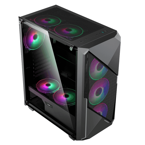 Корпус GAMEMAX Revolt ARGB Tempered Glass без БП Black (Відновлено продавцем, 780189) купити з перевіркою сумісності: огляд, характеристики, ціна у Києві, Львові, Вінниці, Хмельницькому, Івано-Франківську, Україні | інтернет-магазин TELEMART.UA фото