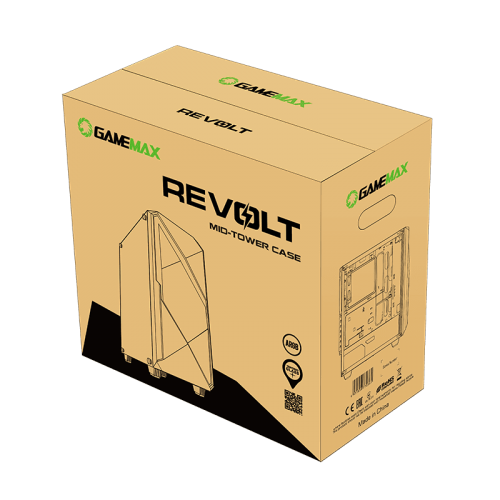 Корпус GAMEMAX Revolt ARGB Tempered Glass без БП Black (Відновлено продавцем, 780189) купити з перевіркою сумісності: огляд, характеристики, ціна у Києві, Львові, Вінниці, Хмельницькому, Івано-Франківську, Україні | інтернет-магазин TELEMART.UA фото