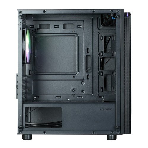 Корпус Zalman T4 Plus Tempered Glass без БЖ Black (Відновлено продавцем, 780198) купити з перевіркою сумісності: огляд, характеристики, ціна у Києві, Львові, Вінниці, Хмельницькому, Івано-Франківську, Україні | інтернет-магазин TELEMART.UA фото