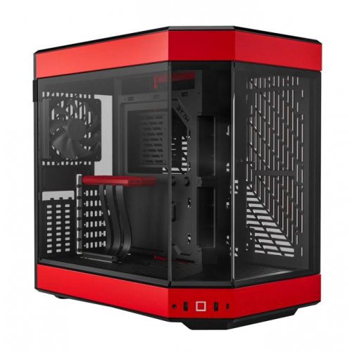 Купить Корпус Hyte Y60 Tempered Glass без БП (CS-HYTE-Y60-BR) Black/Red с проверкой совместимости: обзор, характеристики, цена в Киеве, Днепре, Одессе, Харькове, Украине | интернет-магазин TELEMART.UA фото