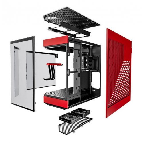 Купить Корпус Hyte Y60 Tempered Glass без БП (CS-HYTE-Y60-BR) Black/Red с проверкой совместимости: обзор, характеристики, цена в Киеве, Днепре, Одессе, Харькове, Украине | интернет-магазин TELEMART.UA фото