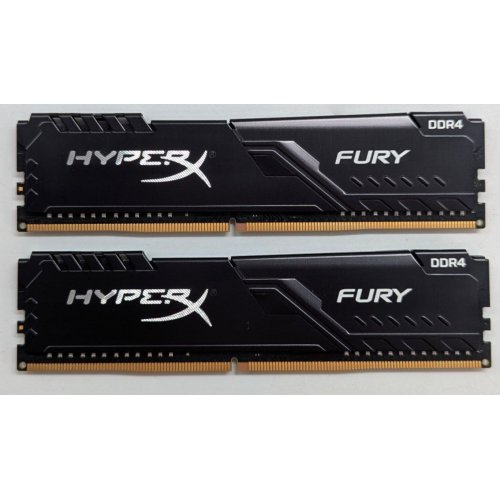 Купить Озу HyperX DDR4 16GB (2x8GB) 2666Mhz Fury Black (HX426C16FB3K2/16) (Восстановлено продавцом, 780293) с проверкой совместимости: обзор, характеристики, цена в Киеве, Днепре, Одессе, Харькове, Украине | интернет-магазин TELEMART.UA фото