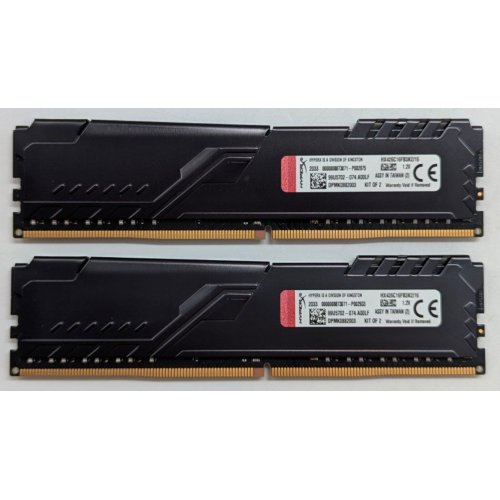 Купить Озу HyperX DDR4 16GB (2x8GB) 2666Mhz Fury Black (HX426C16FB3K2/16) (Восстановлено продавцом, 780293) с проверкой совместимости: обзор, характеристики, цена в Киеве, Днепре, Одессе, Харькове, Украине | интернет-магазин TELEMART.UA фото
