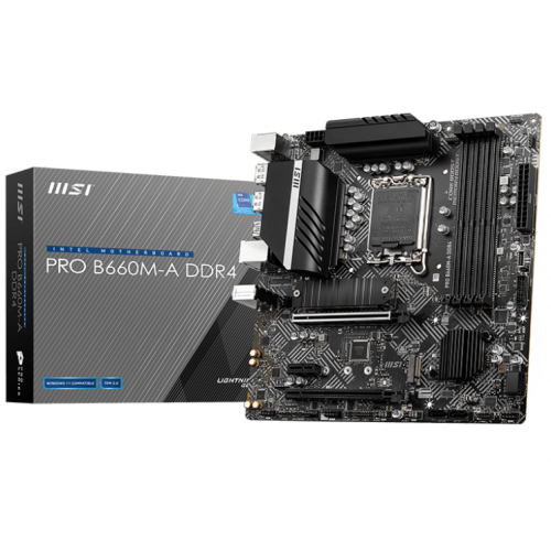 Купить Материнская плата MSI PRO B660M-A DDR4 (s1700, Intel B660) (Восстановлено продавцом, 780473) с проверкой совместимости: обзор, характеристики, цена в Киеве, Днепре, Одессе, Харькове, Украине | интернет-магазин TELEMART.UA фото