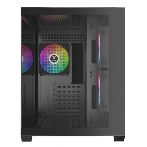 Корпус Gamdias AURA GC10M V2 ARGB Tempered Glass без БЖ (4711514503159) Black купити з перевіркою сумісності: огляд, характеристики, ціна у Києві, Львові, Вінниці, Хмельницькому, Івано-Франківську, Україні | інтернет-магазин TELEMART.UA фото