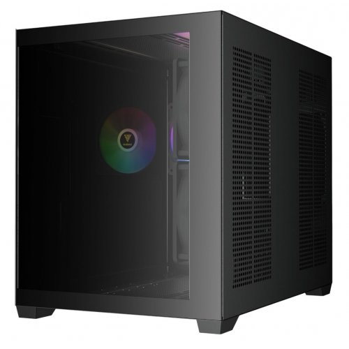 Корпус Gamdias AURA GC10M V2 ARGB Tempered Glass без БЖ (4711514503159) Black купити з перевіркою сумісності: огляд, характеристики, ціна у Києві, Львові, Вінниці, Хмельницькому, Івано-Франківську, Україні | інтернет-магазин TELEMART.UA фото