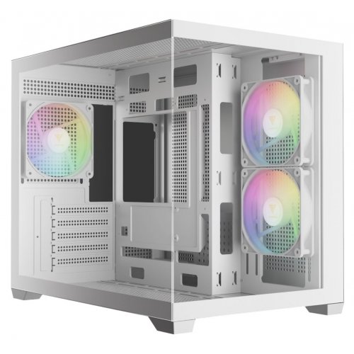 Корпус Gamdias AURA GC10M V2 ARGB Tempered Glass без БЖ (4711514503166) White купити з перевіркою сумісності: огляд, характеристики, ціна у Києві, Львові, Вінниці, Хмельницькому, Івано-Франківську, Україні | інтернет-магазин TELEMART.UA фото
