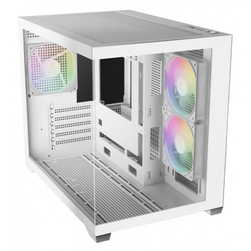 Корпус Gamdias AURA GC10M V2 ARGB Tempered Glass без БЖ (4711514503166) White купити з перевіркою сумісності: огляд, характеристики, ціна у Києві, Львові, Вінниці, Хмельницькому, Івано-Франківську, Україні | інтернет-магазин TELEMART.UA фото
