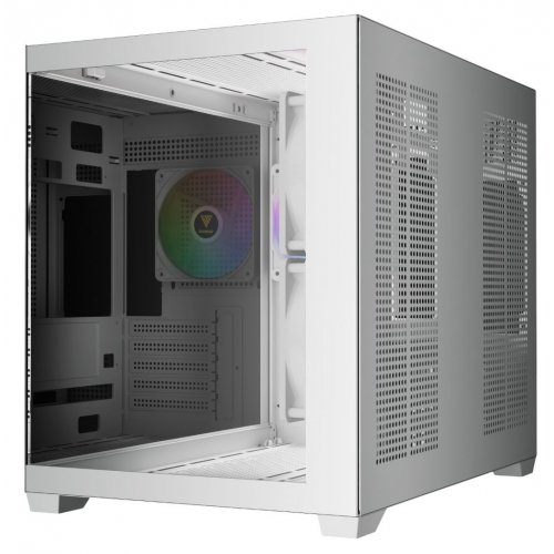 Корпус Gamdias AURA GC10M V2 ARGB Tempered Glass без БЖ (4711514503166) White купити з перевіркою сумісності: огляд, характеристики, ціна у Києві, Львові, Вінниці, Хмельницькому, Івано-Франківську, Україні | інтернет-магазин TELEMART.UA фото