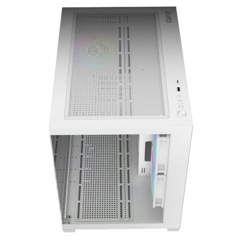 Корпус Gamdias AURA GC10M V2 ARGB Tempered Glass без БЖ (4711514503166) White купити з перевіркою сумісності: огляд, характеристики, ціна у Києві, Львові, Вінниці, Хмельницькому, Івано-Франківську, Україні | інтернет-магазин TELEMART.UA фото