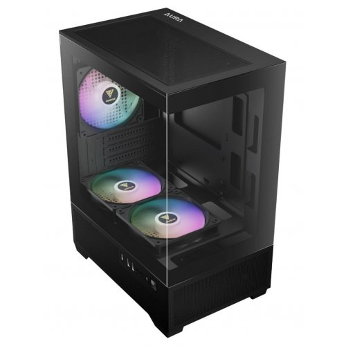 Корпус Gamdias AURA GC9M Elite ARGB Tempered Glass без БЖ (4711514503135) Black купити в Україні: Київ, Львів, Хмельницький, Тернопіль, Івано-Франківськ | Перевірка сумісності, низька ціна, відгуки, характеристики від TELEMART фото
