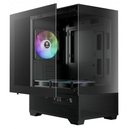 Корпус Gamdias AURA GC9M Elite ARGB Tempered Glass без БЖ (4711514503135) Black купити в Україні: Київ, Львів, Хмельницький, Тернопіль, Івано-Франківськ | Перевірка сумісності, низька ціна, відгуки, характеристики від TELEMART фото