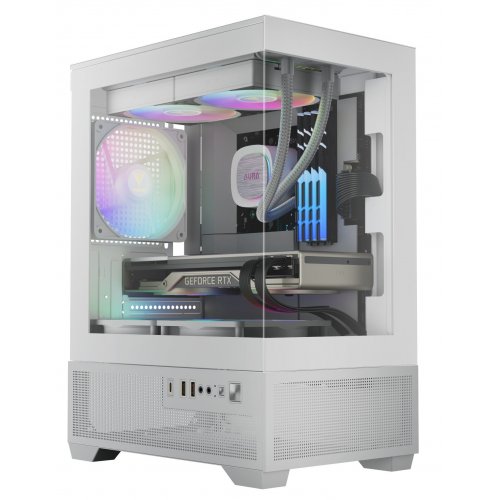 Корпус Gamdias AURA GC9M Elite ARGB Tempered Glass без БЖ (4711514503142) White купити з перевіркою сумісності: огляд, характеристики, ціна у Києві, Львові, Вінниці, Хмельницькому, Івано-Франківську, Україні | інтернет-магазин TELEMART.UA фото