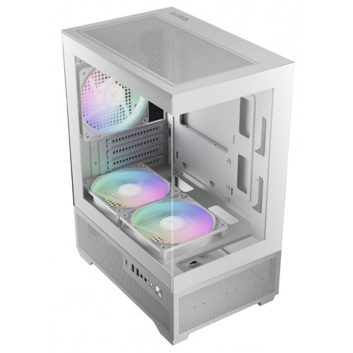 Корпус Gamdias AURA GC9M Elite ARGB Tempered Glass без БЖ (4711514503142) White купити з перевіркою сумісності: огляд, характеристики, ціна у Києві, Львові, Вінниці, Хмельницькому, Івано-Франківську, Україні | інтернет-магазин TELEMART.UA фото