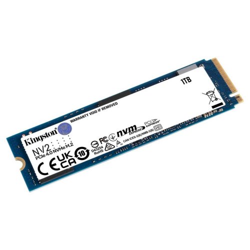 Купить Уценка ssd-диск Kingston NV2 3D NAND 1TB M.2 (2280 PCI-E) NVMe x4 (SNV2S/1000G) (Повреждена упаковка, 780537) с проверкой совместимости: обзор, характеристики, цена в Киеве, Днепре, Одессе, Харькове, Украине | интернет-магазин TELEMART.UA фото