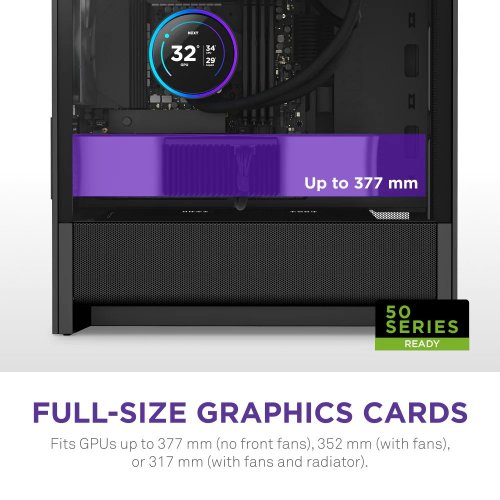 Купить Корпус NZXT H3 Flow Tempered Glass без БП (CC-H31FB-01) Black с проверкой совместимости: обзор, характеристики, цена в Киеве, Днепре, Одессе, Харькове, Украине | интернет-магазин TELEMART.UA фото
