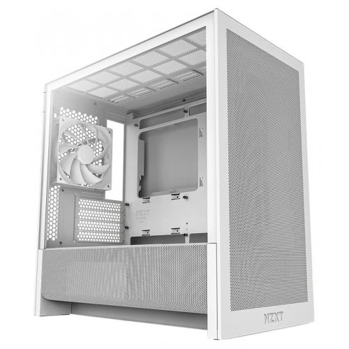 Корпус NZXT H3 Flow Tempered Glass без БЖ (CC-H31FW-01) White купити з перевіркою сумісності: огляд, характеристики, ціна у Києві, Львові, Вінниці, Хмельницькому, Івано-Франківську, Україні | інтернет-магазин TELEMART.UA фото