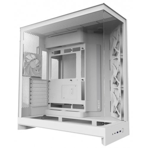 Корпус NZXT H9 Flow Tempered Glass без БЖ (CM-H92FW-01) White купити з перевіркою сумісності: огляд, характеристики, ціна у Києві, Львові, Вінниці, Хмельницькому, Івано-Франківську, Україні | інтернет-магазин TELEMART.UA фото