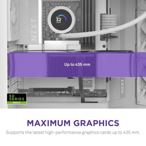 Корпус NZXT H9 Flow Tempered Glass без БЖ (CM-H92FW-01) White купити з перевіркою сумісності: огляд, характеристики, ціна у Києві, Львові, Вінниці, Хмельницькому, Івано-Франківську, Україні | інтернет-магазин TELEMART.UA фото