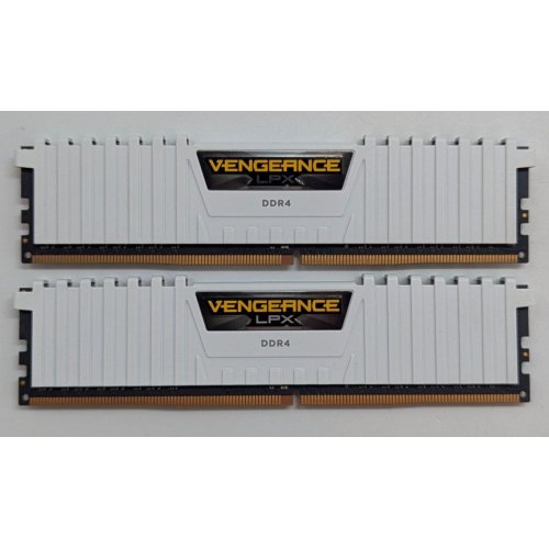 Озп Corsair DDR4 16GB (2x8GB) 3000Mhz Vengeance LPX (CMK16GX4M2B3000C15W) White (Відновлено продавцем, 780605) купити з перевіркою сумісності: огляд, характеристики, ціна у Києві, Львові, Вінниці, Хмельницькому, Івано-Франківську, Україні | інтернет-магазин TELEMART.UA фото