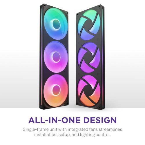 Кулер для корпуса NZXT F420 RGB Core (RF-U42HF-B1) Black купити з перевіркою сумісності: огляд, характеристики, ціна у Києві, Львові, Вінниці, Хмельницькому, Івано-Франківську, Україні | інтернет-магазин TELEMART.UA фото
