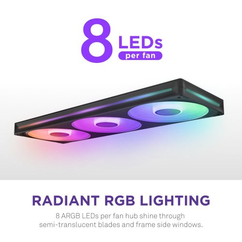 Кулер для корпуса NZXT F420 RGB Core (RF-U42HF-B1) Black купити з перевіркою сумісності: огляд, характеристики, ціна у Києві, Львові, Вінниці, Хмельницькому, Івано-Франківську, Україні | інтернет-магазин TELEMART.UA фото