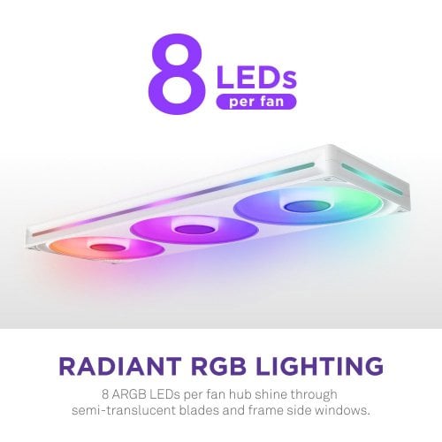 Купить Кулер для корпуса NZXT F420 RGB Core (RF-U42HF-W1) White с проверкой совместимости: обзор, характеристики, цена в Киеве, Днепре, Одессе, Харькове, Украине | интернет-магазин TELEMART.UA фото
