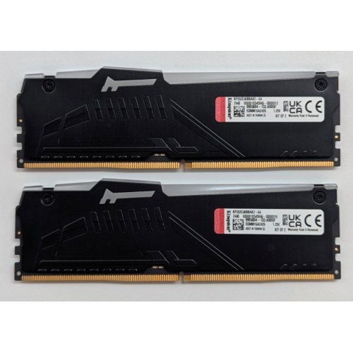 Купить Озу Kingston DDR5 64GB (2x32GB) 5200Mhz FURY Beast RGB (KF552C40BBAK2-64) (Восстановлено продавцом, 780614) с проверкой совместимости: обзор, характеристики, цена в Киеве, Днепре, Одессе, Харькове, Украине | интернет-магазин TELEMART.UA фото