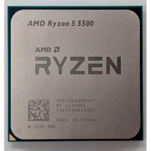 Купить Процессор AMD Ryzen 5 5500 3.6(4.2)GHz 16MB sAM4 Tray (100-000000457) (Восстановлено продавцом, 780618) с проверкой совместимости: обзор, характеристики, цена в Киеве, Днепре, Одессе, Харькове, Украине | интернет-магазин TELEMART.UA фото