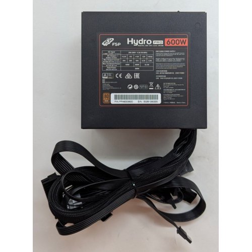 Блок живлення FSP Hydro Pro 600W (HP2-600) (Відновлено продавцем, 780639) купити з перевіркою сумісності: огляд, характеристики, ціна у Києві, Львові, Вінниці, Хмельницькому, Івано-Франківську, Україні | інтернет-магазин TELEMART.UA фото