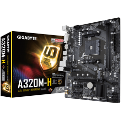 Материнская плата Gigabyte GA-A320M-H (sAM4, AMD A320) (Восстановлено продавцом, 780761)