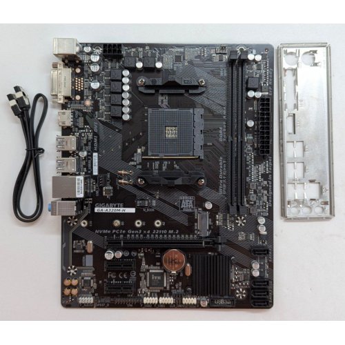 Материнська плата Gigabyte GA-A320M-H (sAM4, AMD A320) (Відновлено продавцем, 780761) купити з перевіркою сумісності: огляд, характеристики, ціна у Києві, Львові, Вінниці, Хмельницькому, Івано-Франківську, Україні | інтернет-магазин TELEMART.UA фото