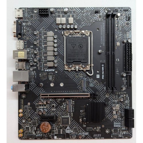 Материнська плата MSI PRO H610M-G (s1700, Intel H610) (Відновлено продавцем, 780767) купити з перевіркою сумісності: огляд, характеристики, ціна у Києві, Львові, Вінниці, Хмельницькому, Івано-Франківську, Україні | інтернет-магазин TELEMART.UA фото