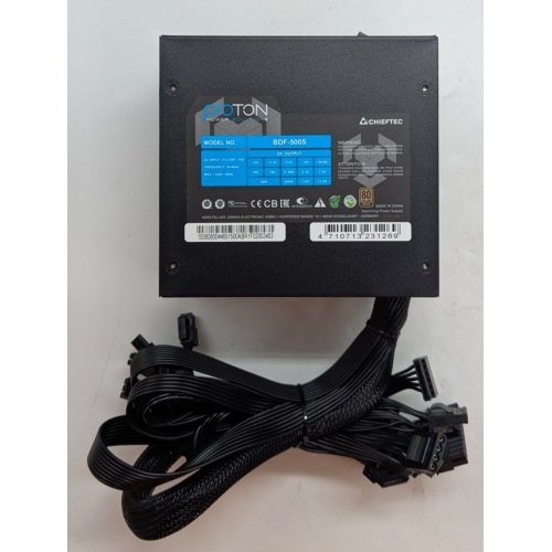 Блок живлення CHIEFTEC Proton 500W (BDF-500S) (Відновлено продавцем, 780771) купити з перевіркою сумісності: огляд, характеристики, ціна у Києві, Львові, Вінниці, Хмельницькому, Івано-Франківську, Україні | інтернет-магазин TELEMART.UA фото